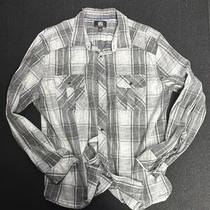 Rock & Republic Gray Casual Button Down Shirt